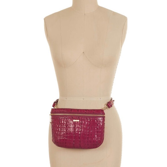 Brahmin Belt bag Fuschia La Scala Pink Croc - Picture 5 of 16